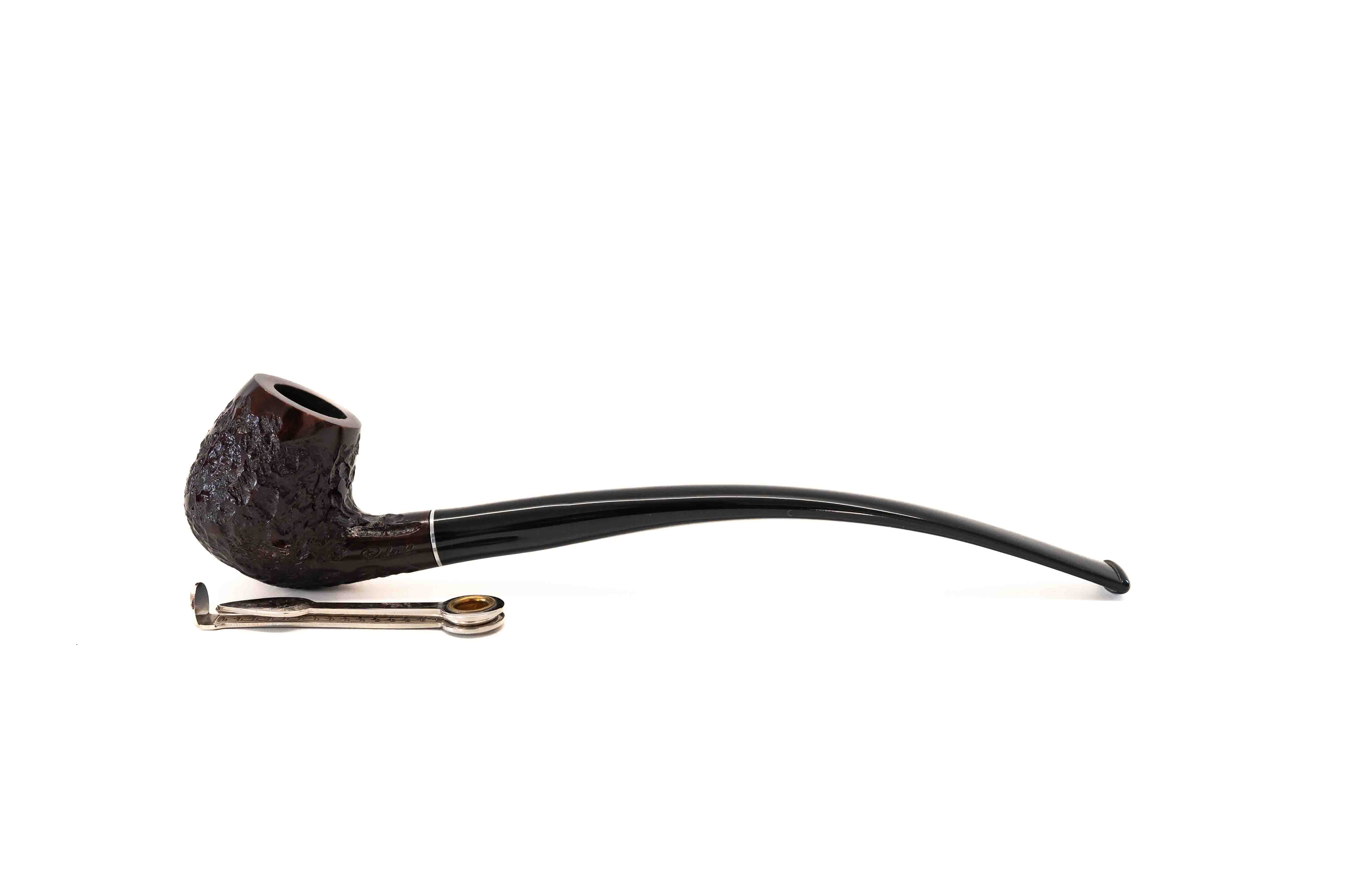 Padonio Churchwarden – olvasó pipa 9mm filteres, hajlított szárral, egg forma